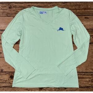Pelagic Women’s Size S Light Green Long Sleeve Rash Guard Lightweight NWOT